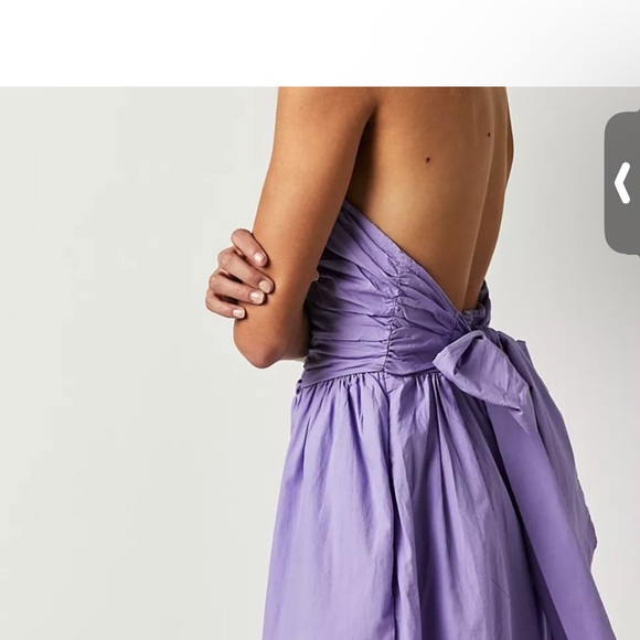 Free People Cohen Poplin Midi Dress- NWOT— Beautiful Lilac Color! - Picture 3 of 5